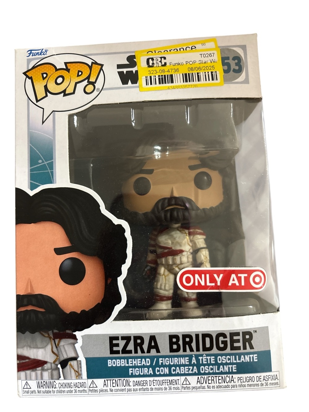 Funko Pop Ezra Bridger Vinyl Figure - White & Red